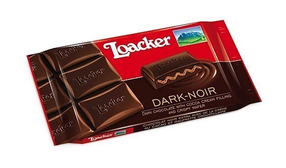 Loacker Chocolate Bar Specialty 55gx12 Dark Creme